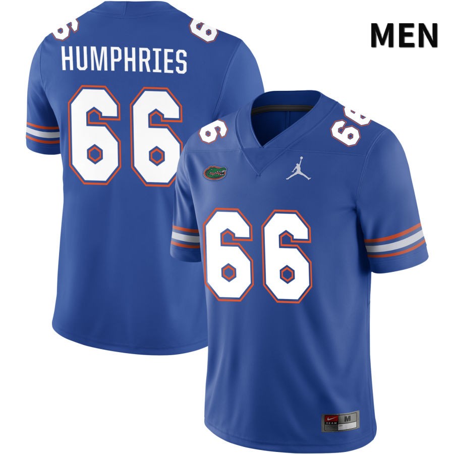 NCAA Florida Gators Jaelin Humphries Men's #66 Jordan Brand Royal 2022 NIL Stitched Authentic College Football Jersey TMC6864FD